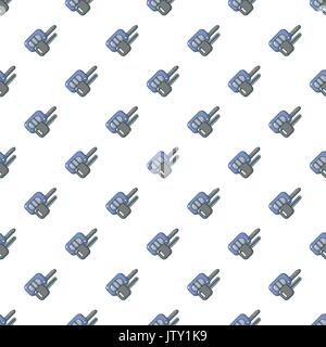 Car keys pattern seamless Stock Vector