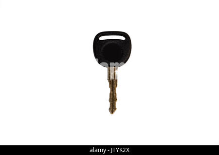 Black and silver key isolated  on a white background Stock Photo