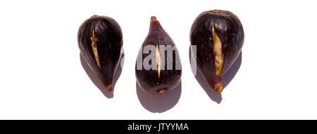 Fig. Fresh figs isolated on white background. Stock Photo