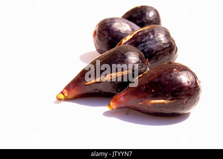 Fig. Fresh figs isolated on white background. Stock Photo