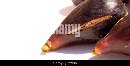Fig. Fresh figs isolated on white background. Stock Photo