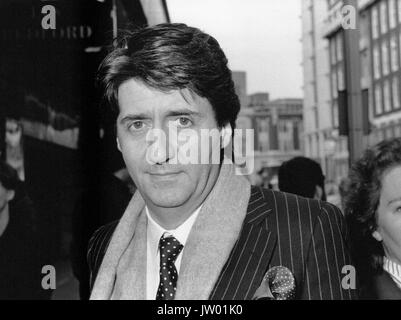 Tom Conti, Scottish/Italian actor, attends a celebrity event in London, England in April 1989. He had a leading role in the film Shirley Valentine. Stock Photo