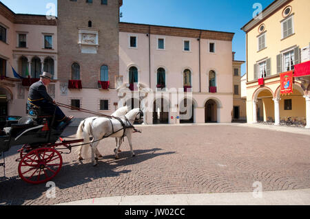 Italy, Lombardy, Crema, Horse Show, Carriage Stock Photo