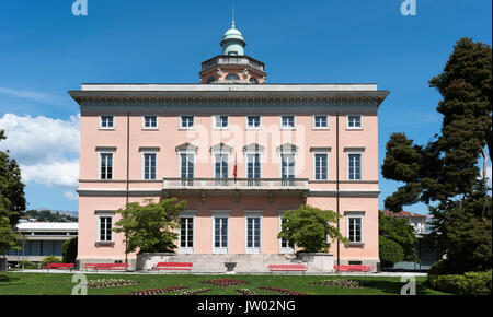 The Villa Ciani Art Museum in Parco Civico Lugano - Lugano, Lake Lugano, Lugano, Ticino, Switzerland, Europe Stock Photo