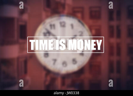 time is money, business concept background Stock Photo