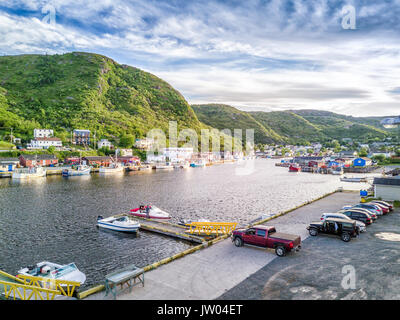 Petty Harbour at sunset, Newfoundland and Labrador, Canada Stock Photo ...