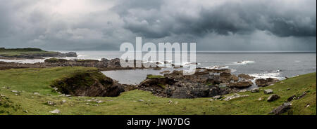 Achill head in county Mayo on the west coast of Ireland Stock Photo