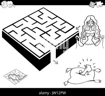 Coloring book page for kids. Cinderella carriage. Sketch outline and