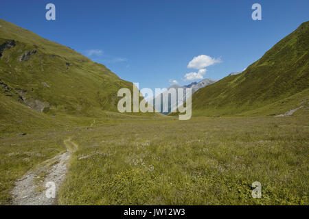 Austrian Alps-outlook on Tuxer Joch Weitental tyrol Stock Photo