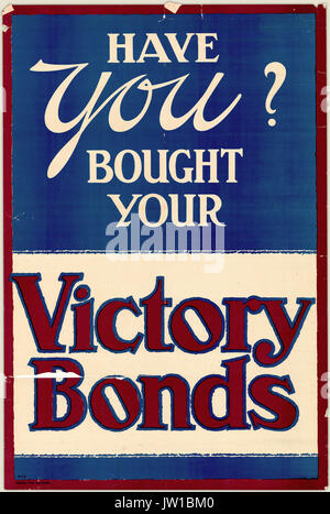 Have you bought your victory bonds  Stock Photo