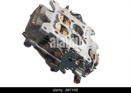Modern remotely operated underwater vehicle (ROV) isolated on white ...