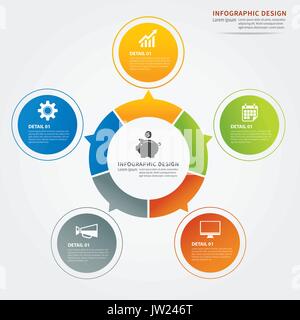 set of infographic templates Stock Vector