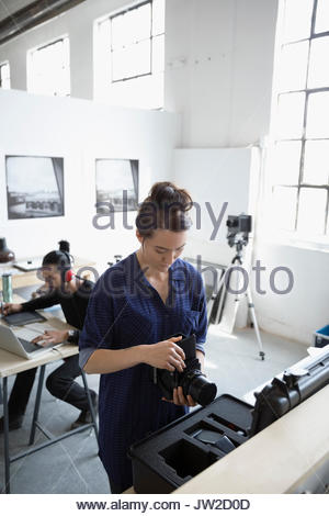 Young female artist in studio Stock Photo - Alamy