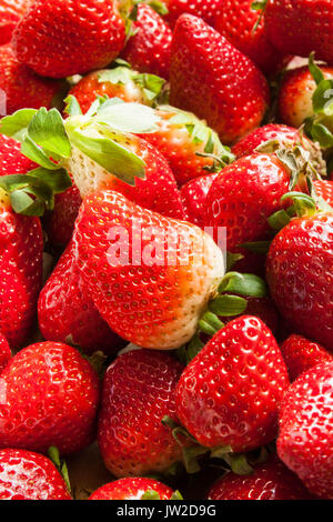 strawberries texture background Stock Photo