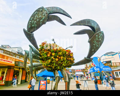 San Francisco, California, United States of America - May 04, 2016: Pier 39 fisherman's wharf Stock Photo