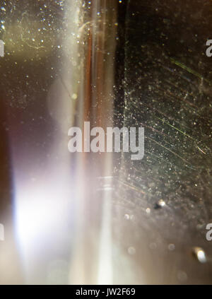 unique macro detail sheen metal texture of scratched; UK Stock Photo