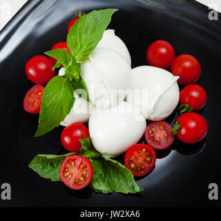 Mozzarella di Bufala, typical dairy product of the Campania region of southern Italy. Stock Photo