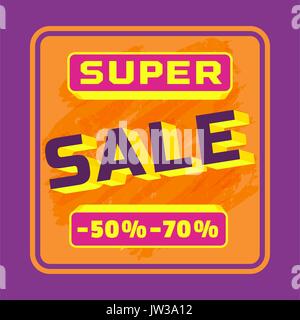 Super sale Concept Stock Vector