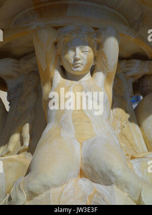 Gilded fountain, base (Hearst Castle)   DSC06553 Stock Photo