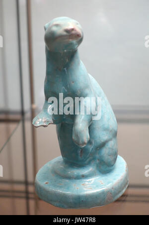 Fisher by August Gaul, Weskstatt Kurt Randhan, Bunzlau, early 1920s ...