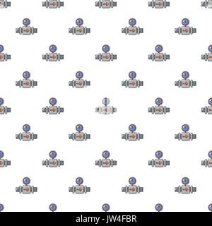 Water meter pipe pattern seamless Stock Vector