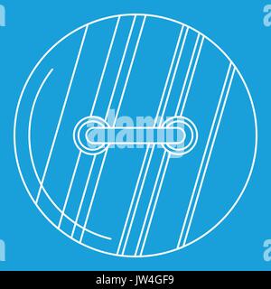 Sewn button icon, outline style Stock Vector