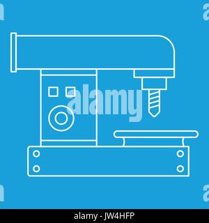 Drilling machine icon, outline style Stock Vector