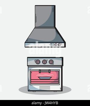 technology machines to used in the kitchen Stock Vector