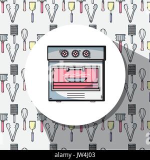 technology machines to used in the kitchen Stock Vector
