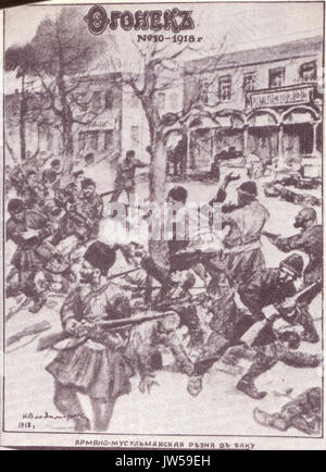 The massacre in Baku, 1918 Stock Photo