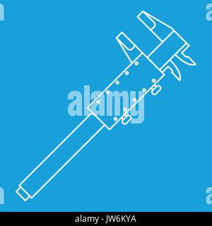 Caliper icon, outline style Stock Vector