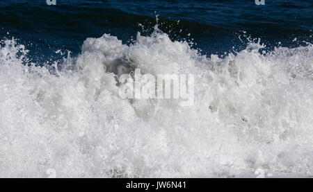 Breaking wave abstracted in post-processing. Stock Photo