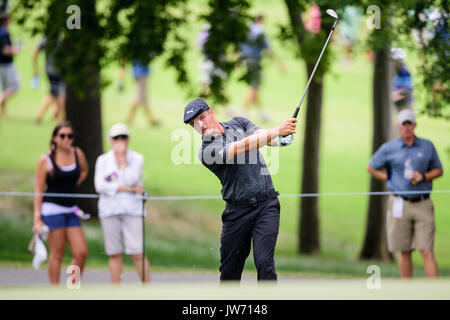 Charlotte, NC., USA. 11th August, 2017. Golfer Bryson Dechambeau during the PGA Championship on Friday August 11, 2017 at Quail Hollow in Charlotte, NC. Jacob Kupferman/CSM/Alamy Live News Stock Photo