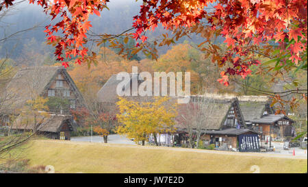 The fall season of Historic Villages of Shirakawa-go and Gokayama, Japan Stock Photo