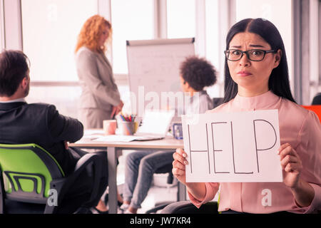Multiethnic business team brainstorming meeting. Stock Photo