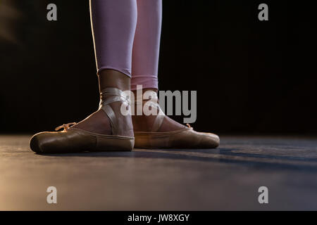 Ballerina practicing ballet dance in the studio Stock Photo