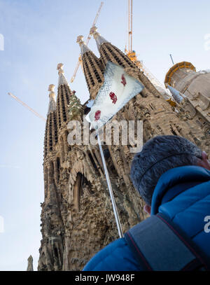 Tour Guide Flagge mit Stab, Köln, Nordrhein-Westfalen, Deutschland  Stockfotografie - Alamy