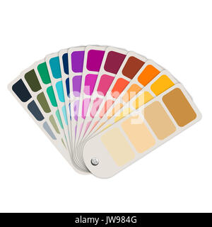 color guide or color swatch collection isolated on white Stock Photo
