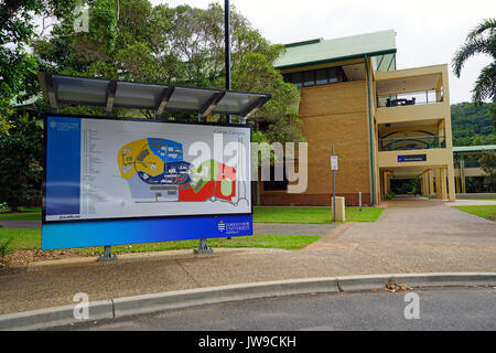 View of the Cairns campus of the James Cook University (JCU), a public research and teaching university located in Queensland. Stock Photo