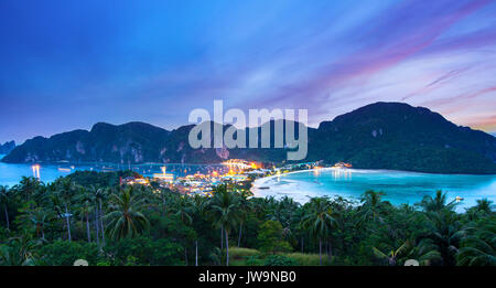 View point of Phi-Phi island, Krabi Province, Thailand Stock Photo