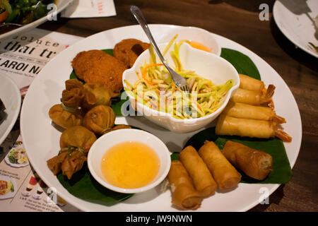 all day breakfast set in Dome Cafe, Genting Premium Outlets, Malaysia Stock Photo