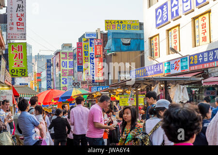 SEOUL, SOUTH KOREA - MAY 16: Namdaemun Market in Seoul, is the oldest and largest market in South Korea. Photo taken on May 16, 2015 in Seoul, South K Stock Photo