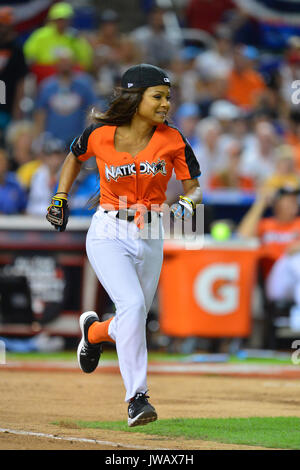 MLB All-Star Legends and Celebrity Softball at Marlins Park in Miami,  Florida Featuring: Christina Milian Where: Miami, Florida, United States  When: 09 Jul 2017 Credit: Johnny Louis/WENN.com Stock Photo - Alamy