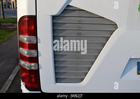 Back lights on a large bus Stock Photo