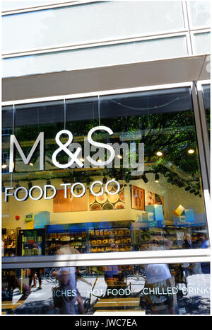 M&S Food to Go London Marks and Spencer Food to Go outlet in central