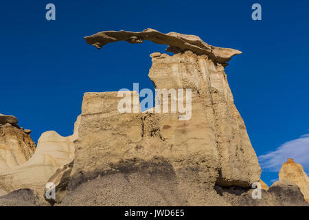 Wing formation in the Bisti/De-Na-Zin Wilderness near Farmington, New Mexico, USA Stock Photo