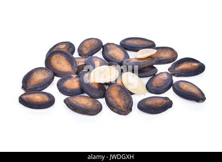 dried watermelon seeds isolated on white background Stock Photo
