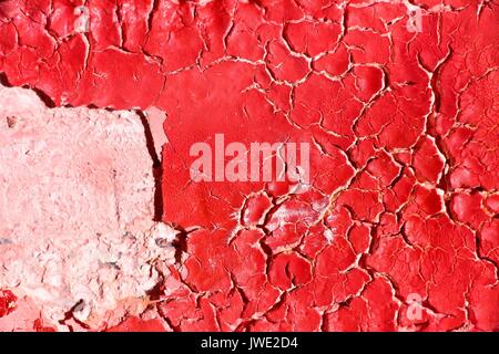 Texture of dried paint on the wall. Stock Photo