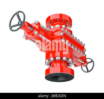 Blowout preventer, isolated Stock Photo