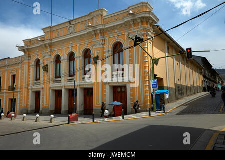 Teatro Municipal, Plaza Wenceslao Monrroy, La Paz, Bolivia, South America Stock Photo